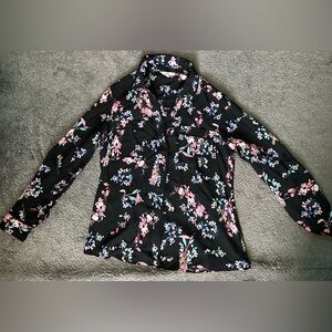 Candie's Floral Button Down Shirt